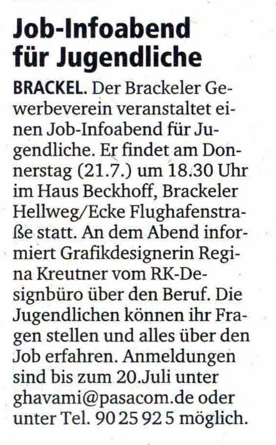 ®K-DESIGNBÜRO · Pressebericht / Presseartikel