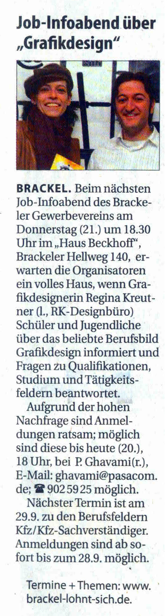 ®K-DESIGNBÜRO · Pressebericht / Presseartikel