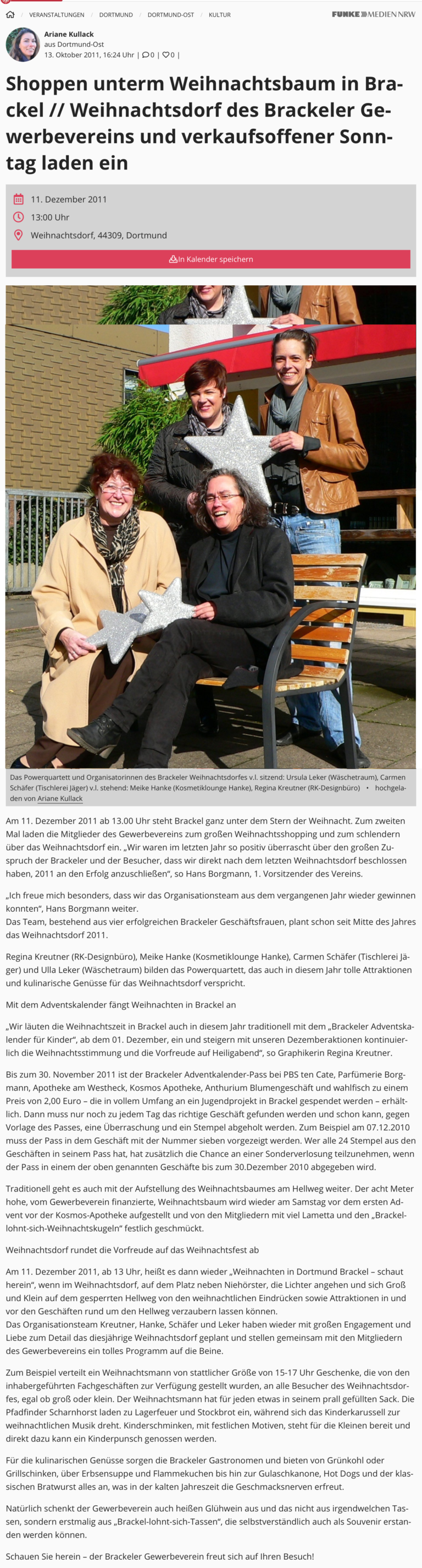 ®K-DESIGNBÜRO · Pressebericht / Presseartikel