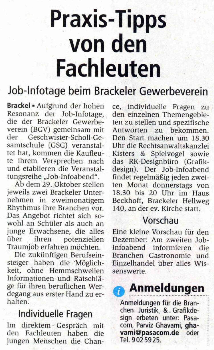 ®K-DESIGNBÜRO · Pressebericht / Presseartikel