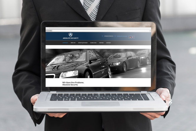 ®K-DESIGNBÜRO Referenzprojekt: Webseite Wordpress Security-Dienstleistungen