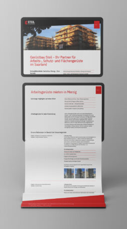 ®K-DESIGNBÜRO Referenzprojekt: Webseite Wordpress Gerüstbau Steil, Merzig